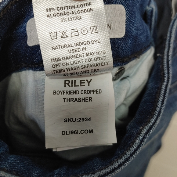 DL1961 Riley Boyfriend Crop jeans size 26 - Picture 12 of 16